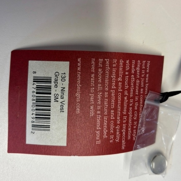 Neve 100% Wool Patterned Sweater Vest Small - Picture 5 of 5